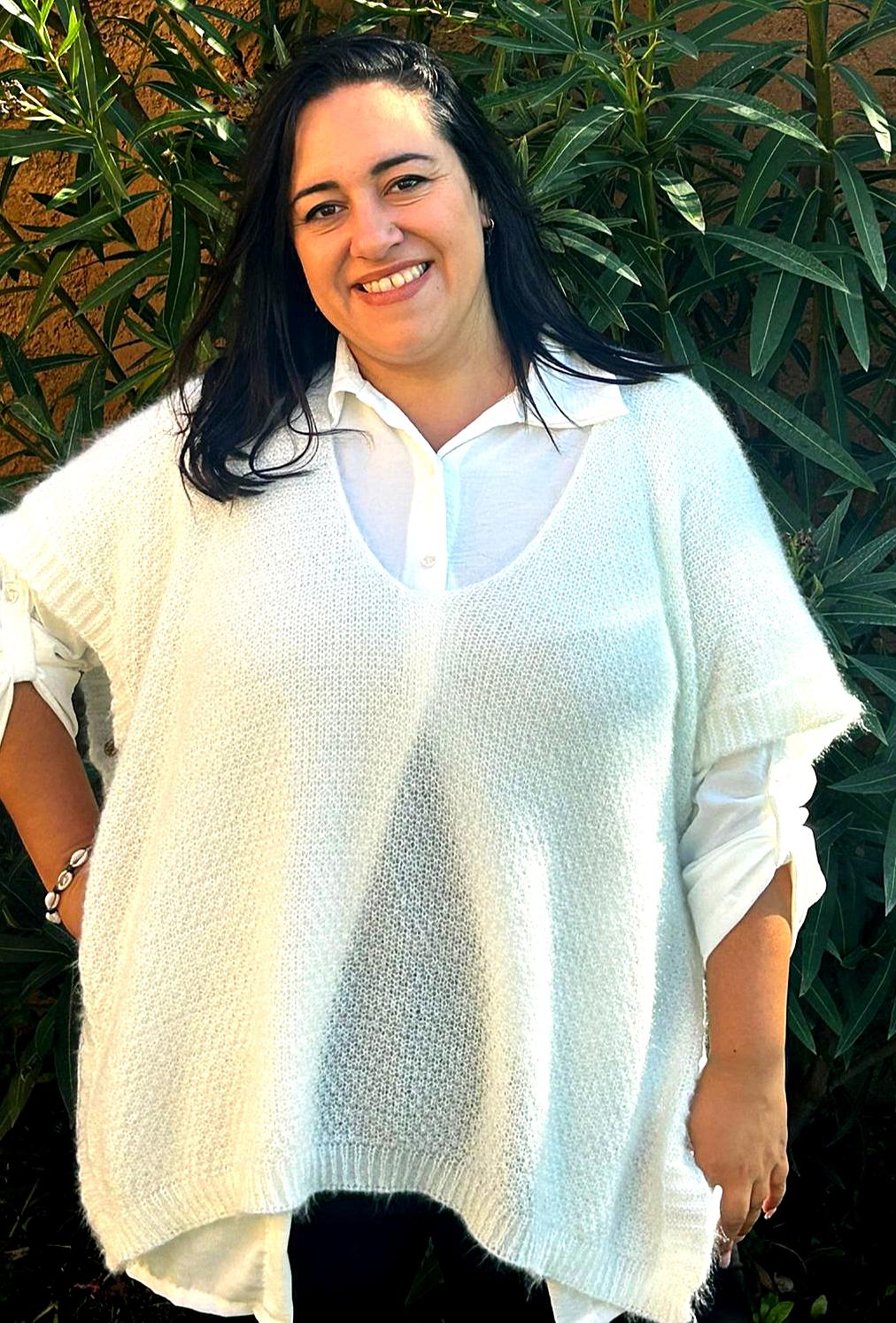 Pull sans manche "Douceur"