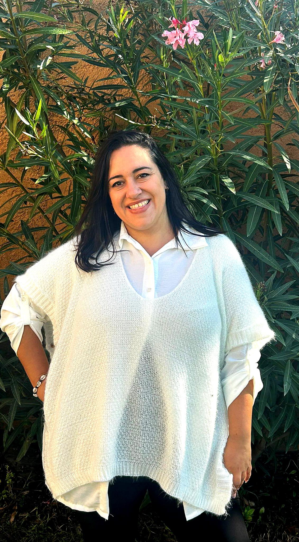 Pull sans manche "Douceur"