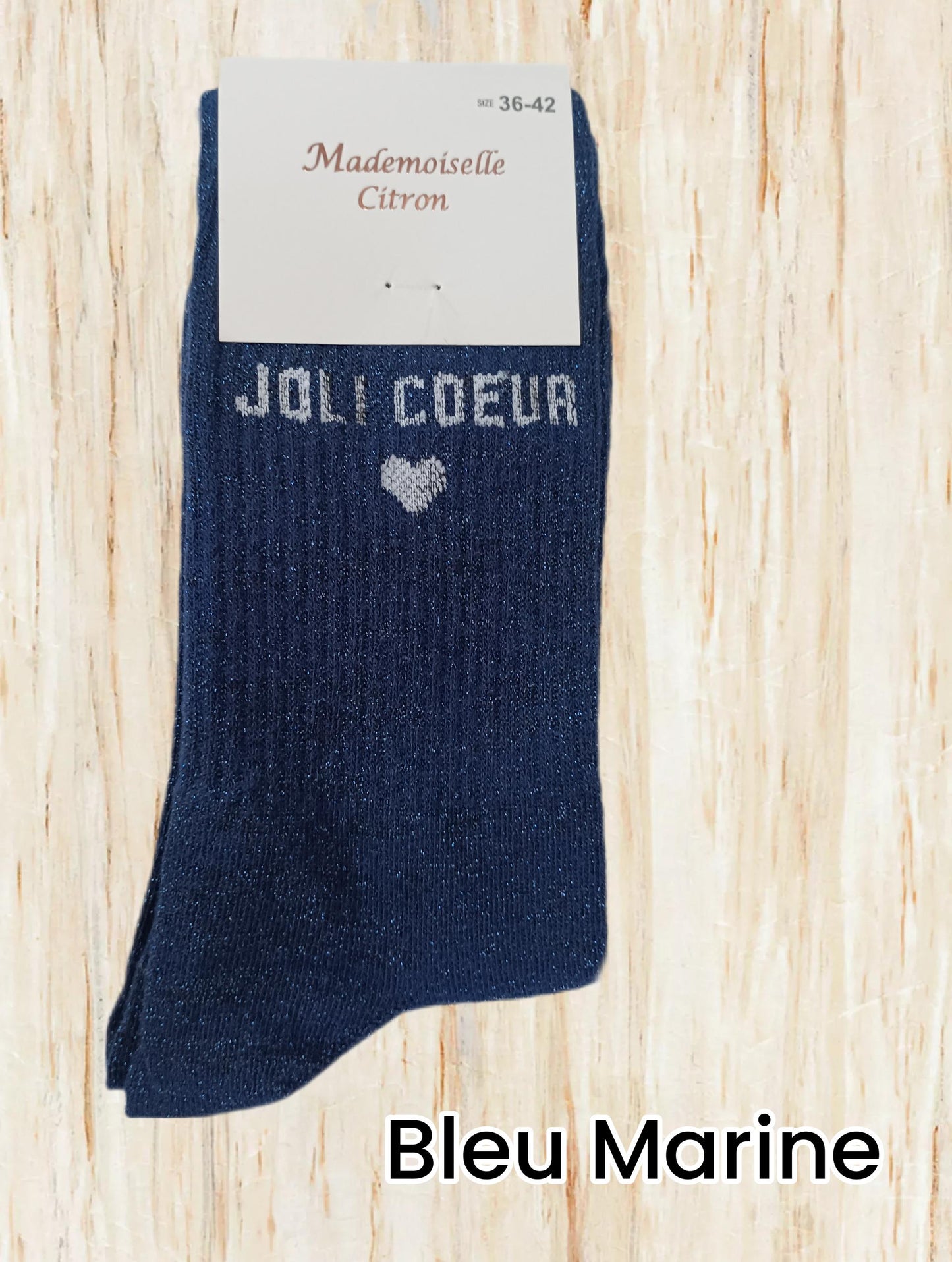 Chaussette Paillette " Joli Cœur"