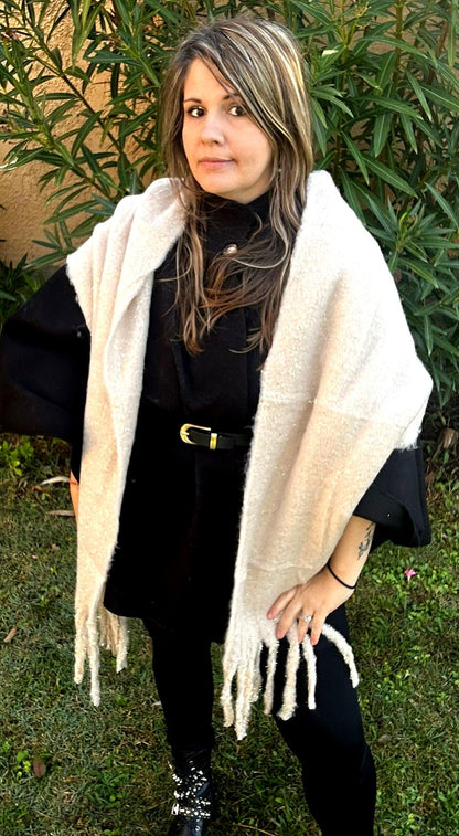 Echarpe fil doré paillette " Douceur"