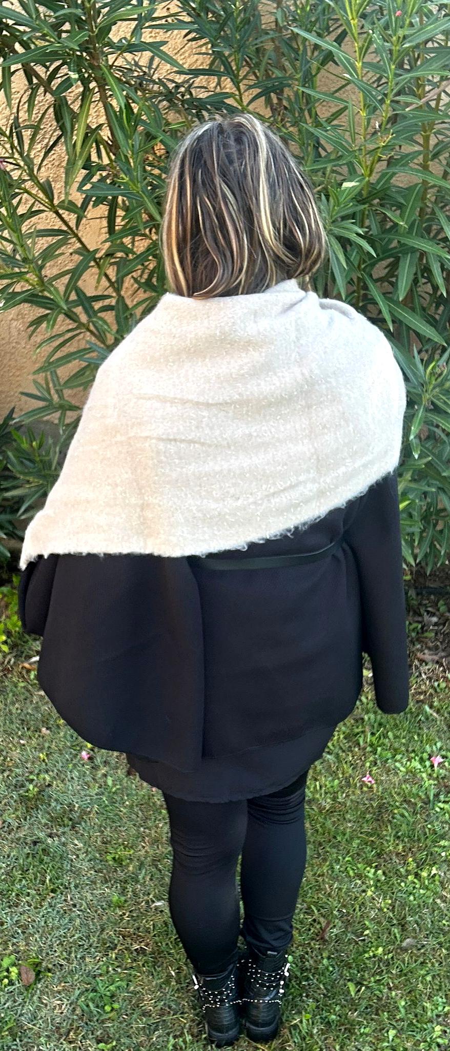 Echarpe fil doré paillette " Douceur"