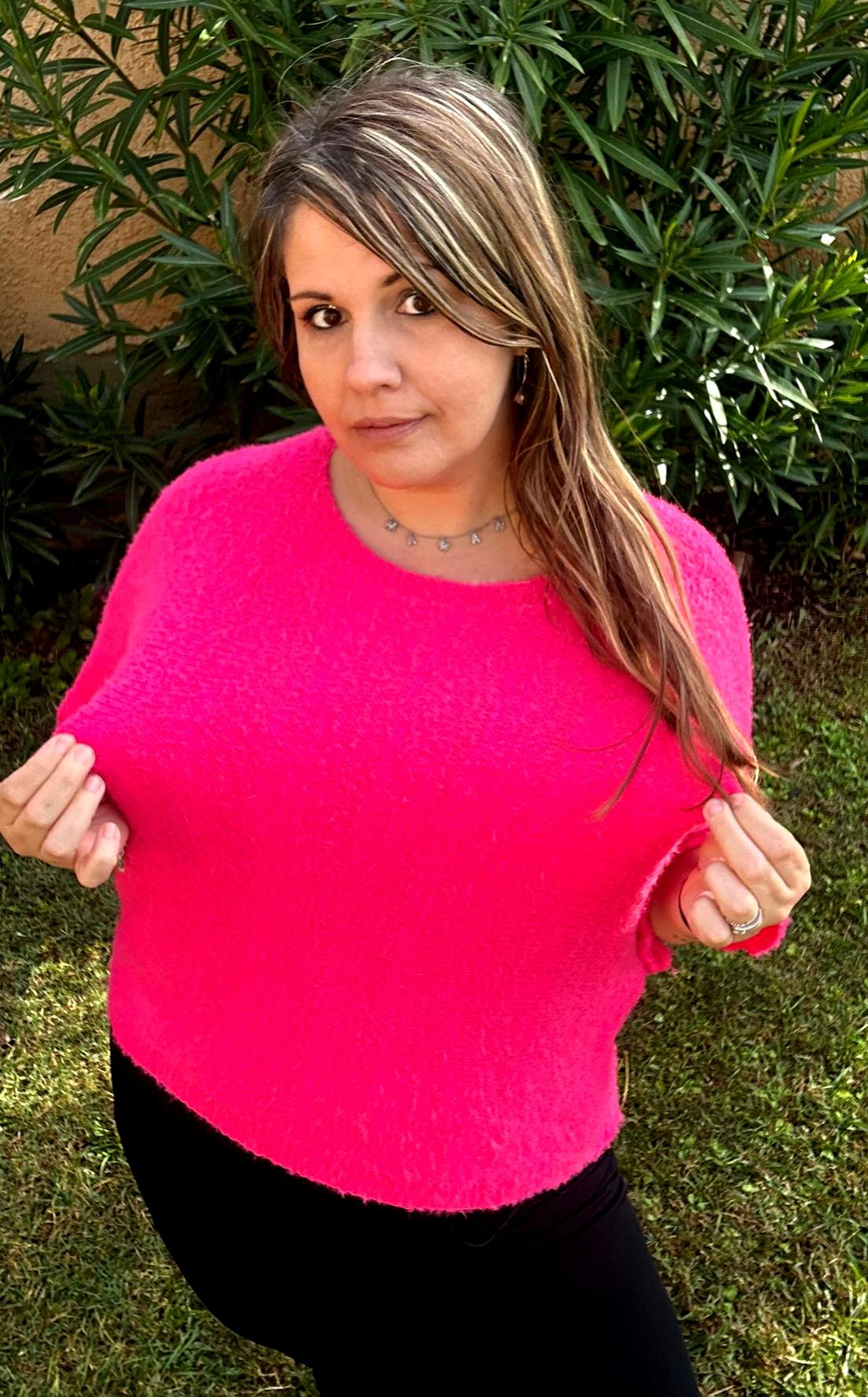 Pull mi saison mi manche dos ajouré "Champêtre"