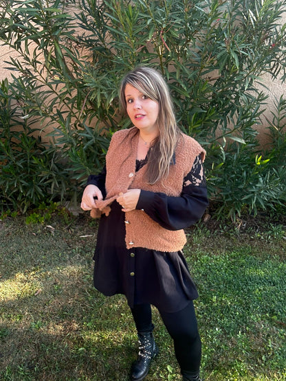 Veste cardigan chaude " Chaleureuse"