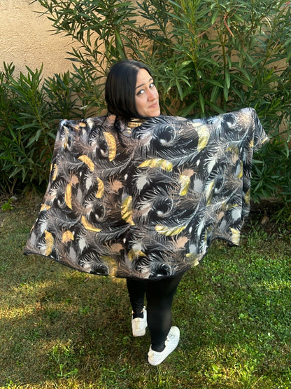 Pull Tunique Foulard "Hivernale"