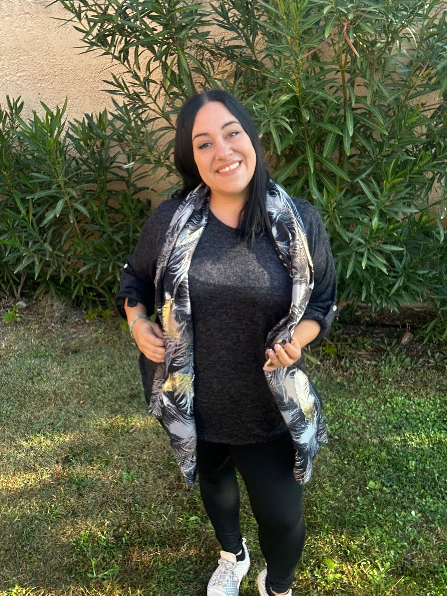 Pull Tunique Foulard "Hivernale"