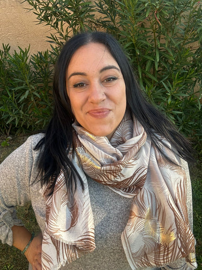 Pull Tunique Foulard "Hivernale"