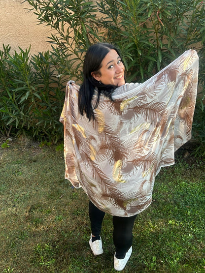 Pull Tunique Foulard "Hivernale"