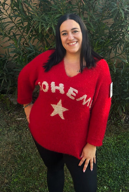 Pull hiver "Bohème"