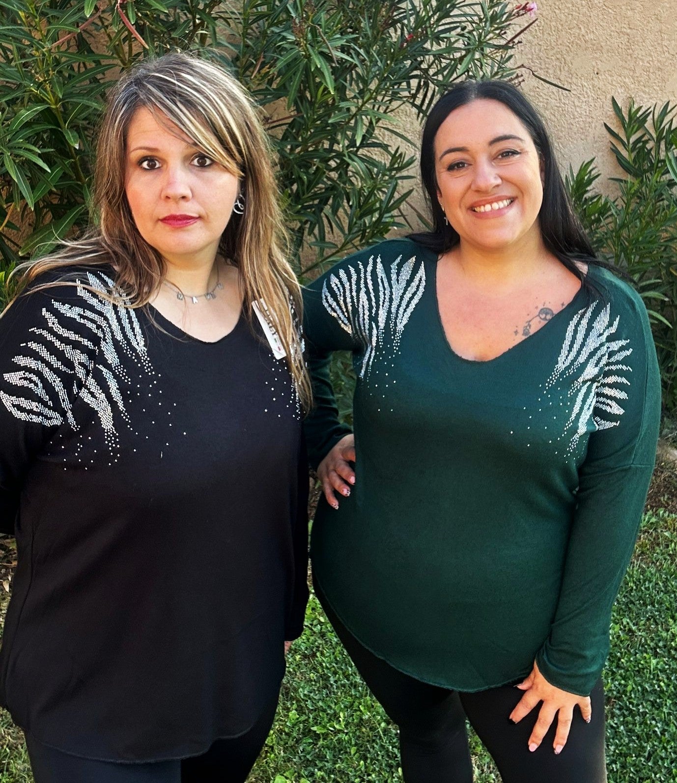 Petit pull strass "Festif"