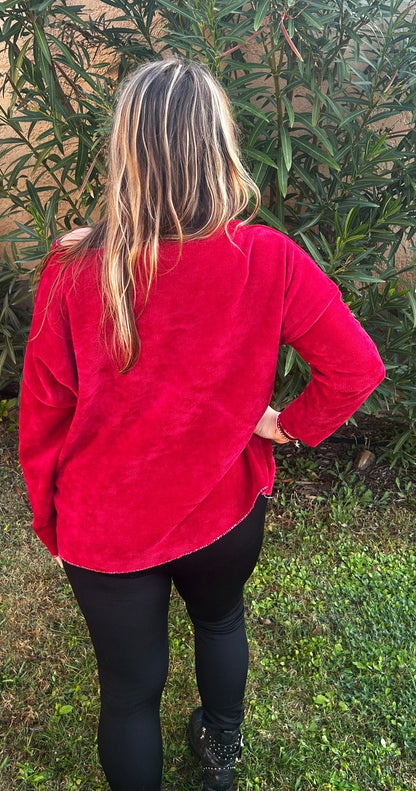 Pull sweat chenille "Amour"