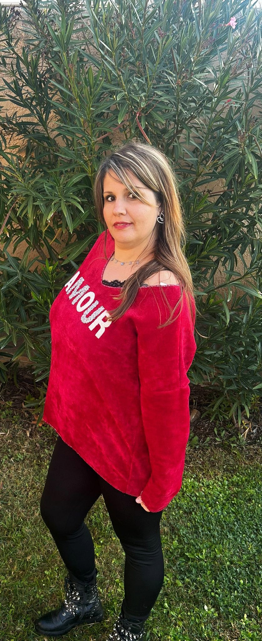 Pull sweat chenille "Amour"