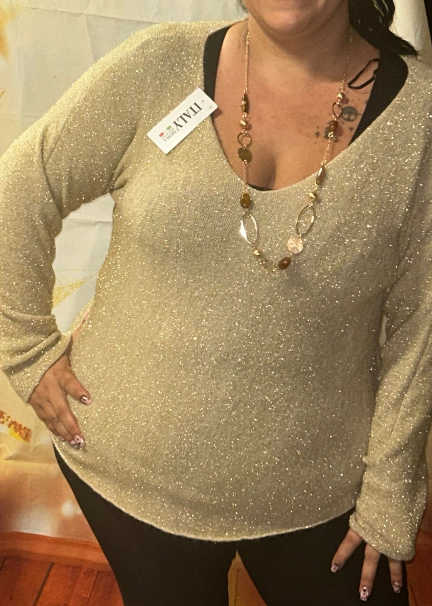 Pull doux Paillettes " Edition Fêtes Scintillant"