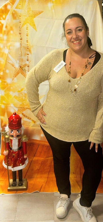 Pull doux Paillettes " Edition Fêtes Scintillant"