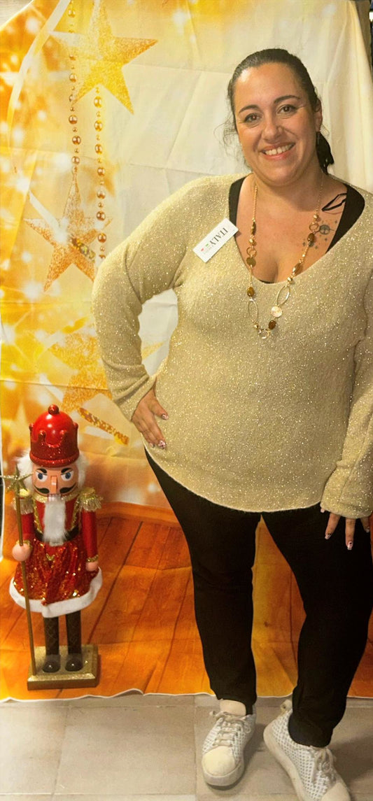 Pull doux Paillettes " Edition Fêtes Scintillant"