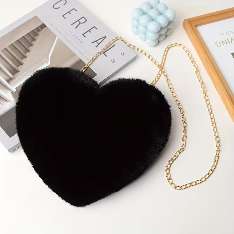 Sac bandoulière chaînette "Coeur"