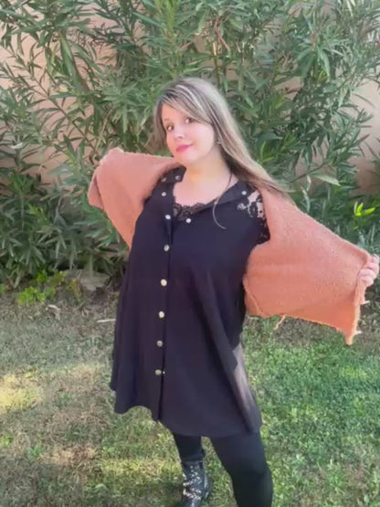 Veste cardigan chaude " Chaleureuse"